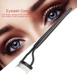 Peine Para Pestañas, Cepillo Para Cejas Con Rimel De Aguja De Acero, Cepillo Para Cejas Para Rizador Con Peine Para Pestañas, Herramienta Para El Cepillo De Maquillaje
