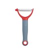 KitchenCraft Colourworks Y Shaped Potato Peeler, Stainless Steel, Cherry, 16