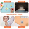 72Pcs Acrylic Keychain Blanks Set, Including 24pieces Clear Acrylic Ornament