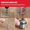 LouMaxx Door Stop Floor Stainless Steel for Screwing – Protects