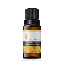 Herbolare - Aceite esencial Citronela mix 10 ml. Delicioso aroma que actúa como repelente natural. Ideal para difusor.