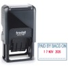 Trodat Printy 4750 Dater Stamp with English Phrase PAID BY