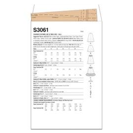 Simplicity SS3061A Children's Costumes Sewing Pattern Packet, Design Code S3061, Sizes 3-4-5-6-7-8, Multicolor