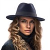LADYBRO Fedora Hats for Women 100% Wool DIY Band Belt