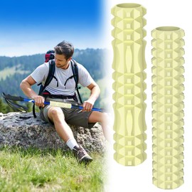 Trekking Poles Massage Roller for Hiking – Ultra Light Muscle Recovery Tool for Hikers & Backpackers – Fits Most Hiking Poles with Removable Sections – Portable, Durable & Easy to Use (2 Pcs)