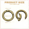 PATIKIL Metal Spring O Rings 19mm, 10 Pack Zinc Alloy