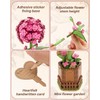 3D Flower Wooden Puzzles for Adults-Hydrangea, DIY Wooden Flowers Model