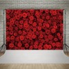 7x5ft Red Rose Floral Backdrop Rose Flowers Wall Background for