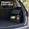 Foldable PU Leather Car Trunk Organizer with Lid, Large Capacity
