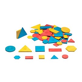 WISSNER 39740 aktiv lernen - Logische Blöcke Erweiterungssatz Attribute Blocks 60 Teile - RE-Wood