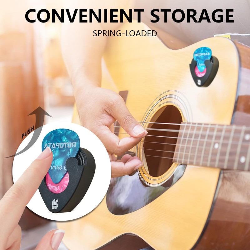 Guitar Picks Plectrums with Picks Holder and Storage Box 0.58