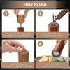 Foyucool Wooden Salt and Pepper Grinder Set, 8 inch Manual