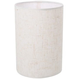 VANZACK Tall Drum Lamp Shade: Cylinder Linen Lamp Cover - Replacement Drum Lampshade Clip on Lamp Covers for Floor Light Home Bedside Decorations Beige