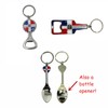 TSY TOOL 6 Pack Dominican Republic Country Metal Keychain, 6