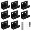 8 Pcs U Shaped Brackets, Heavy-Duty U Brackets Metal Garage
