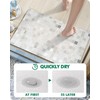 LUMI Ultra Thin Bath Mat, Non-Slip Rubber Super Absorbent Ultra-Thin