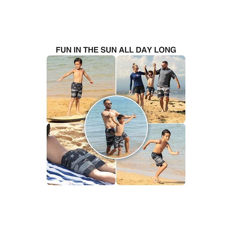 Kanu Surf Boys' swimming trunks - Flag II Black