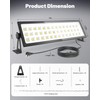 4 Pack Linkable LED Shop Lights, 100W 15000LM Aluminum Plug