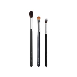 Morphe Basic Eye Brush Trio - Eyeshadow Brush Set for Blending, Precision and Definition - Includes M504, M167, M453 - For Cream or Powder Eyeshadow and Eyeliner (3 Count)