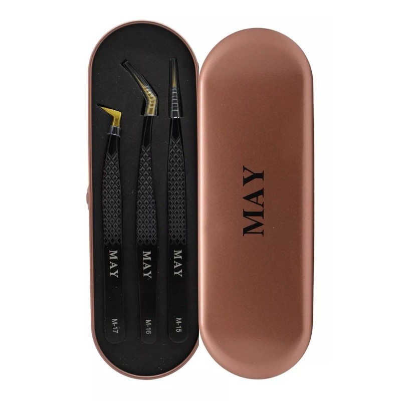 Bisutex 3 Piezas De Pinzas Profesionales Para Extension De Pestañas