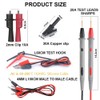 Yubone - Juego de cables de prueba para multímetro, apilable,