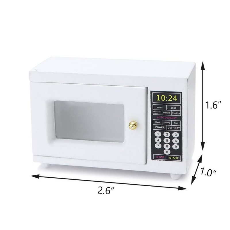 Miniature Microwave Dollhouse Accessories Oven Mini Kitchen Furniture Appliance 1:12