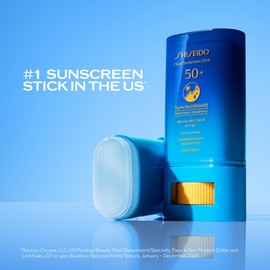 Shiseido Shiseido Clear Sunscreen Stick SPF 50+ - Invisible Broad-Spectrum Face Sunscreen - Wear Under & Over Makeup - Lightweight Formula - All Skin Types