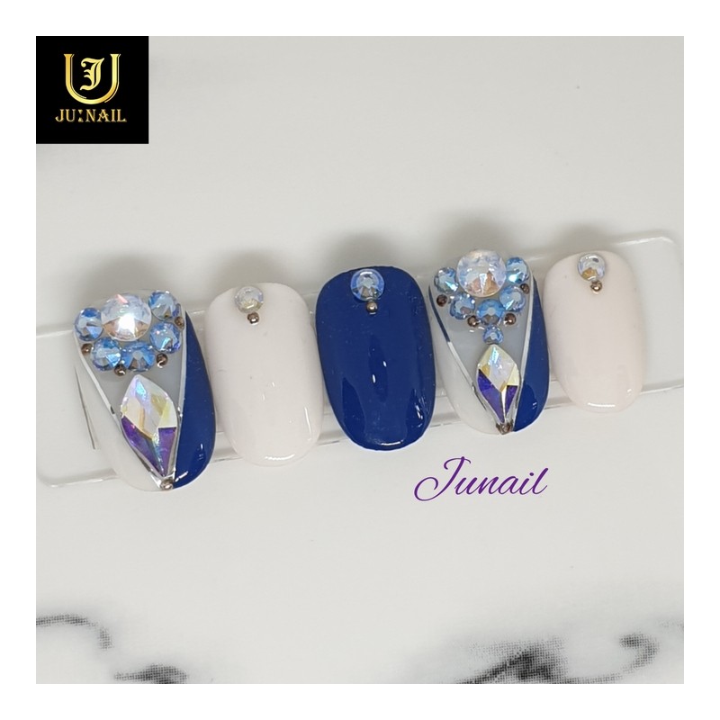 ✨Gorgeous party handmade nail tips✨ - Long Oval / ✨화려한파티