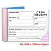 Cherry Carbonless NCR Cash Receipt Duplicate Book A6 50 Sets