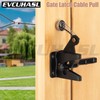 2 Pcs Gate Latch Cable Pull, Stainless Steel Spring Loaded