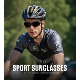 KALIYADI Sunglasses-Men Polarized Sports Sun-glasses: Mens Sun Glasses Polarized UV400 Protection Driving Running Cycling