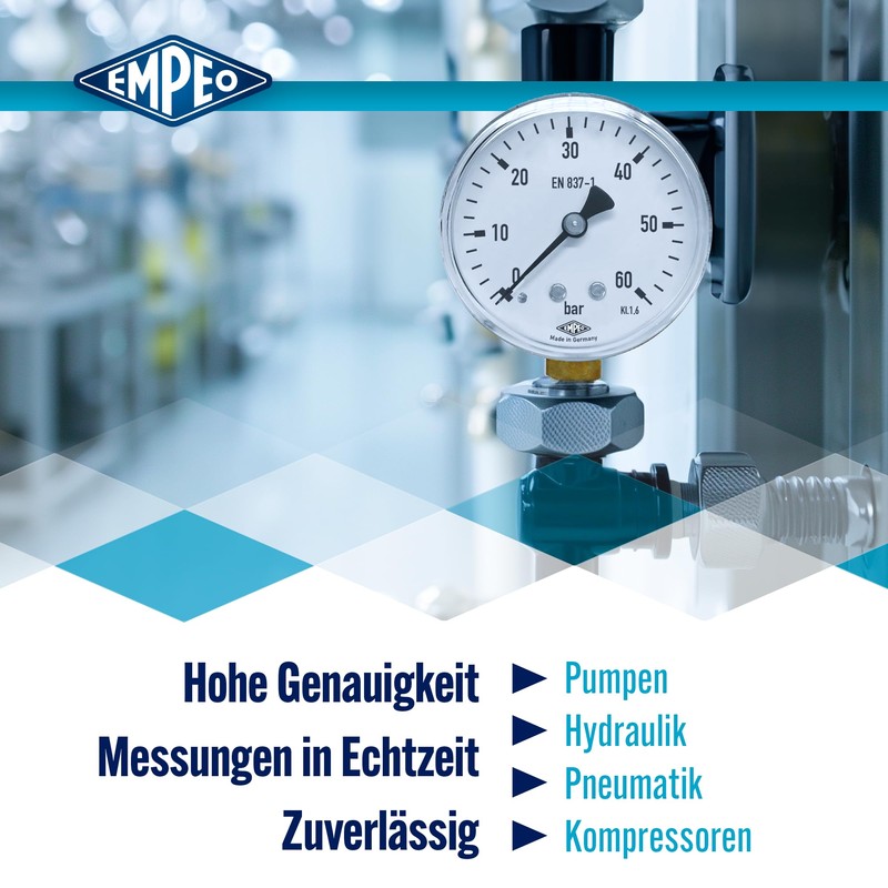 'Pressure Gauge with Lower G, high-pressure, 0 60BAR, G1/4