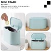 Ciieeo Desktop Mini Trash Can Ejection Lid Compact Garbage Container