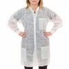 Polypropylene Lab Coat, Three Pockets, Knit Wrist & Collar (XL,