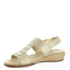 Easy Spirit Women's Hazel Wedge Sandal, Gold 710, 8.5 Wide