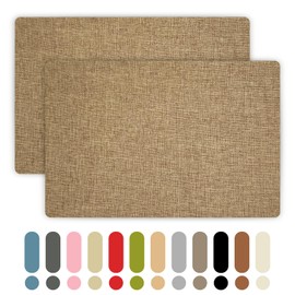 Sofa Fabric Repair Patches, 8×12 Inch Linen Repair Patches for Furniture, 2 Pcs Canvas Repair Patch Couch Fabric for Car Seats, Handbags, Jackets, Tents, Curtain, Upholstery (Light Brown)