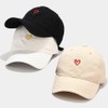 XYIYI Unisex Classic Cotton Baseball Cap Adjustable Baseball Cap, Heart