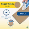 USIT, 1pc Thermoadhesive Cotton Repair Patch, 18"x4.5", Lightweight and Resistant,