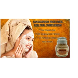 Nature's Secret Pure Sandal Wood Powder with Glass Jar packing, 50g