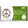 Wonderart Peace Latch Hook Kit, 8" X 8"