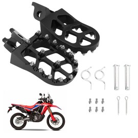 Eagwinger CNC Foot Pegs Alumiunm Dirt Bike Footpegs Compatible with Honda CR125 CR250 CRF150R CRF250R CRF450R CRF250RX CRF450RX CRF450X CRF300L CRF250L CRF250M SSR450 CRF450RL
