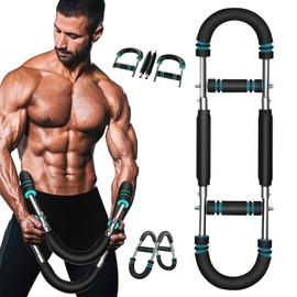 Twister Arm Trainer, 60-110 Lb Adjustable Chest Workout Equipment, Twister Arm Exerciser Shoulder Muscle Training Portable Removable Design for Home Fitness