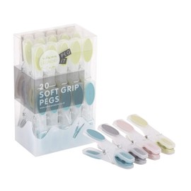 20 x Soft Grip Midi Clothes Pegs