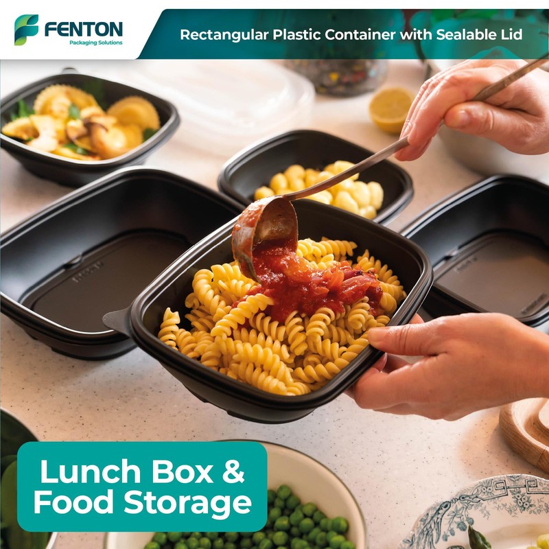 Fenton Packaging 15 X Microwavable Meal Prep Food Storage Containers