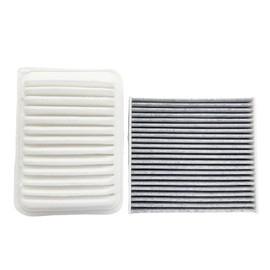 Engine Air Filter and Cabin Air Filter Set Compatible with Corolla 2009-2019 Matrix 2009-2014 Yaris 2007-2018 Scion xD 2008-2014 Vibe 2009-2010 Replace Part Number 87139-07010 17801-0T030 17801-21050