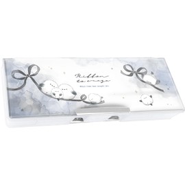 Q-LiA 93282 Pen Case, Coolier Sheer Drop Soft Pencil Case, Ribon Ena