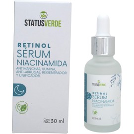 Serum facial ANTI IMPERFECCIONES, de NIACINAMIDA con RETINOL y Avena, elimina textura y marcas en la piel por acné y edad, 30ml