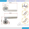 Infinity Decor Dual Tone T Bar Lever on Round Rose