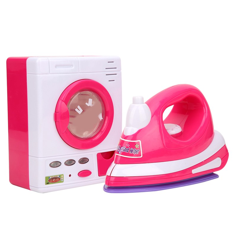 Simulation Electric Iron Washing Machine Household Appliance Educational Toys Play