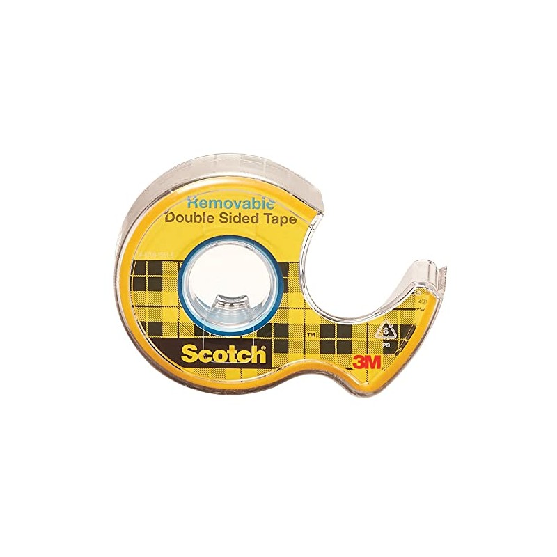 Scotch Double Sided Tape .75x200in Repositionable